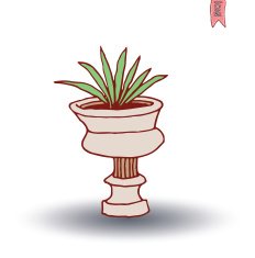 vase of flowers Vector illustration