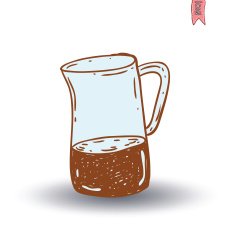 Coffee pot Vector isolated N6