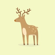 Cartoon Deer N22
