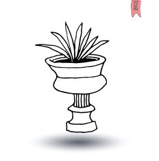 vase of flowers Vector illustration N4