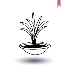 vase of flowers Vector illustration N5