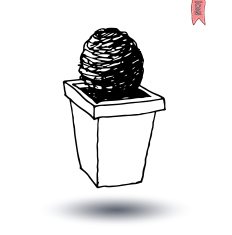 vase of flowers Vector illustration N7