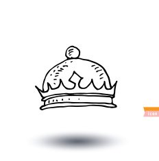 crown hand drawn vector N10