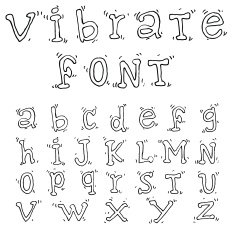 Hand drawn alphabet vector N45