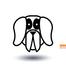 dog icon - illustration N6