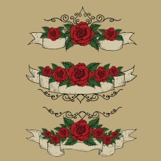 Ribbon & Rose Doodles A collection of hand-drawn