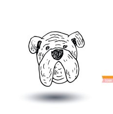 dog icon - illustration N7