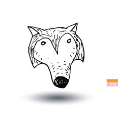 dog icon - illustration N9