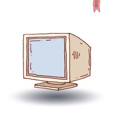 vintage tv vector illustration N6
