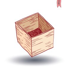 boxes collection doodles set vector illustration N23