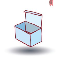 boxes collection doodles set vector illustration N26