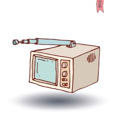 vintage tv vector illustration N13