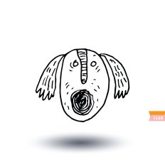dog icon - illustration N11