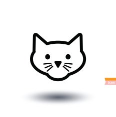 cat icon vector illustration N10