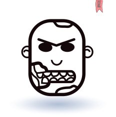 zombie cartoon character vector illustration N17