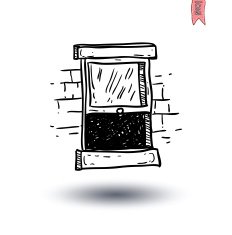 Window set doodle Vector illustration N14
