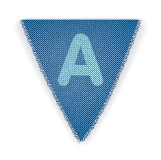 Bunting Flag Letter A Free Image Download