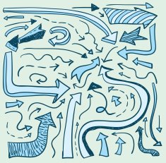 Set of arrows hand drawn vector illustration N13