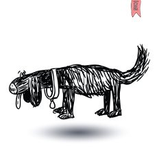 dog icon - illustration N26