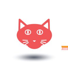 cat icon vector illustration N17