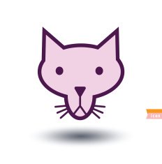 cat icon vector illustration N20