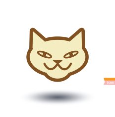 cat icon vector illustration N26