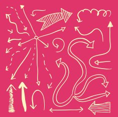 Set of arrows hand drawn vector illustration N23