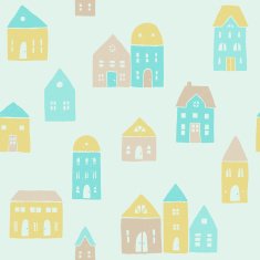 Cute houses pattern