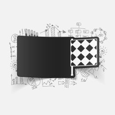 Drawing business formulas linesman flag N6