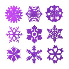 watercolor snowflakes N2
