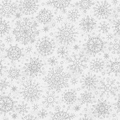 Seamless winter pattern with snowflakes