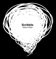 Scribble white bubble N2