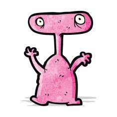 cartoon weird alien monster N5