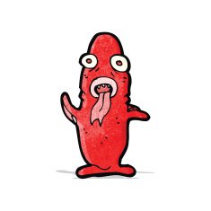 cartoon ugly fish