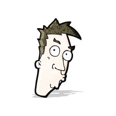cartoon curious expression