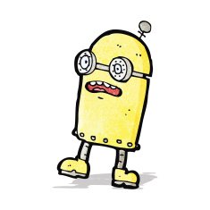 cartoon funny robot N6