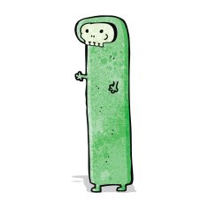cartoon spooky monster