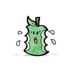Cartoon Bitten Apple N5