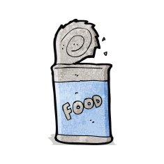 cartoon food can