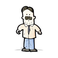 cartoon mustache man N6