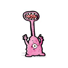 cartoon gross monster N6