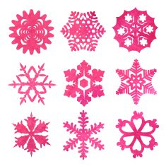 watercolor snowflakes N5