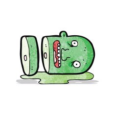 Cartoon Zombie Head N15