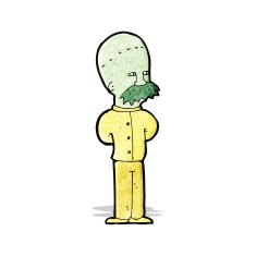 cartoon alien scientist