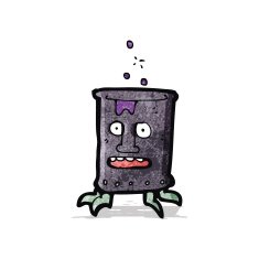 cartoon oil drum can