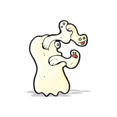 Spooky Cartoon Ghost N3
