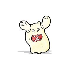 Spooky Cartoon Ghost N4