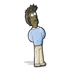 cartoon curious man N2