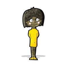 cartoon happy girl N3