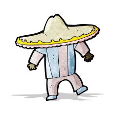 Cartoon Mexican Man N11